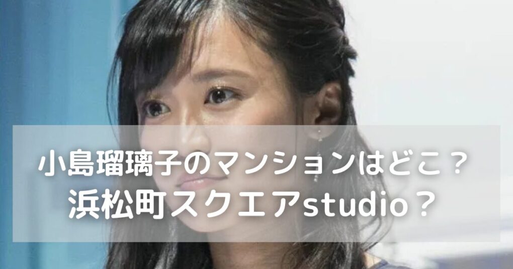 【どこ？】小島瑠璃子のマンションは浜松町スクエアstudioに特定？